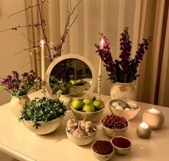 مدل سفره هفت سین ۱۴۰۳ + راهنمای ست کردن بهترین هفت سین 1403