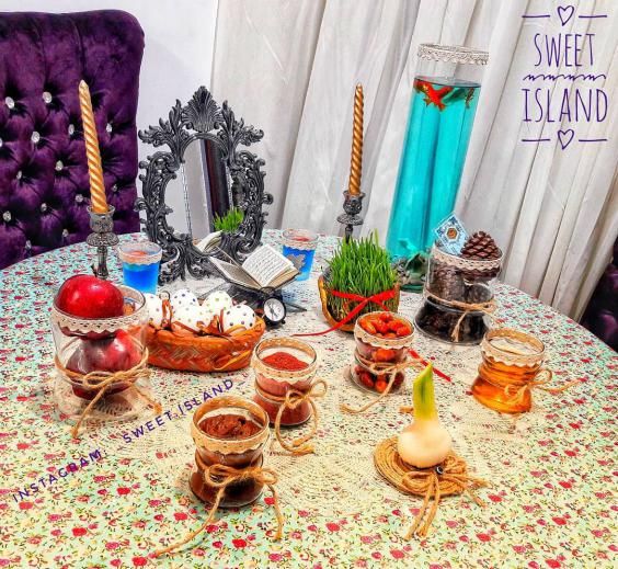مدل سفره هفت سین ۱۴۰۳ + راهنمای ست کردن بهترین هفت سین 1403