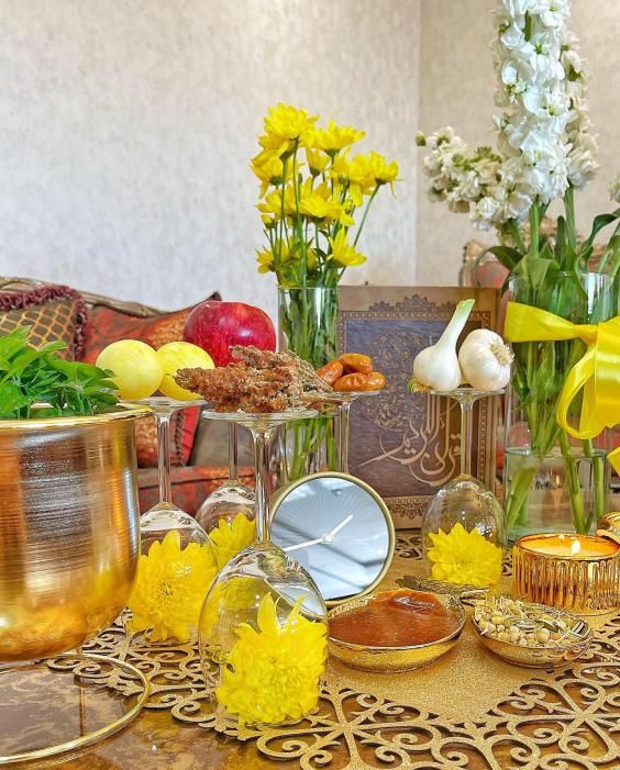 مدل سفره هفت سین ۱۴۰۳ + راهنمای ست کردن بهترین هفت سین 1403