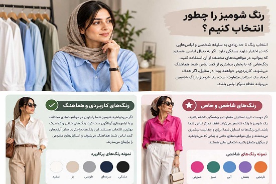 چطور شومیز را متناسب با استایل خود انتخاب کنیم؟